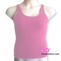 Mastectomy Tank Top With Built-In Pocketed Shelf Bra - Cotton/Lycra