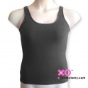 Mastectomy Tank Top With Built-In Pocketed Shelf Bra - Cotton/Lycra