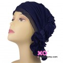 Betty Chemo Beanie Navy Ruffle