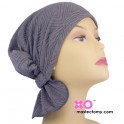 Elaine Chemo Beanie Heather Grey Quilt