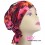 Jean Chemo Beanie Red Floral Print