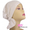 Laura Chemo Beanie Ivory Crinkle Chifoon