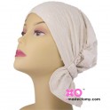 Laura Chemo Beanie Ivory Crinkle Chifoon