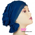 Muriel Chemo Beanie Blue Ruffle