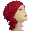 Nancy Chemo Beanie Red Ruffle