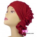 Nancy Chemo Beanie Red Ruffle