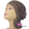 Tanya Chemo Beanie Sepia Crinkle Chifoon