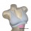 Criss-Cross Pocketed Mastectomy Leisure Bra - Hook & Eye Closure In Back
