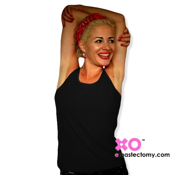 Mastectomy Camisole With Built-In Pocketed Bra and Adjustable Bra Straps