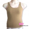 Mastectomy Tank Top With Built-In Pocketed Shelf Bra - Cotton/Lycra