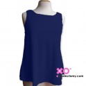 Queen Size Cotton Mastectomy Tank Top With Built-In Pocketed Shelf Bra.