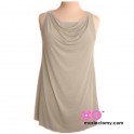 Cowl Neck Mastectomy Tank Top with built in pocketed bra