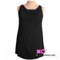 Cowl Neck Mastectomy Tank Top with built in pocketed bra