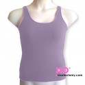 Mastectomy Tank Top With Built-In Pocketed Shelf Bra - Cotton/Lycra